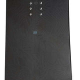 Nidecker Women's Venus Plus Snowboard 2024 - A black snowboard with a floral pattern on top and a solid black bottom.