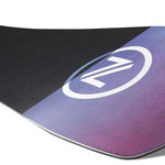Nidecker Women's Venus Plus Snowboard 2024 - A black snowboard with a white logo on top of a purple and blue gradient background.