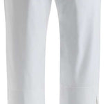 Nils Ladies Addison 3.0 Insulated Pant - White pants with a slight sheen, featuring two back pockets and a small pocket on the right thigh.