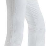 Nils Ladies Addison 3.0 Insulated Pant 2022-2023 - White insulated ski pants with vertical zippered pockets on each thigh and a white logo patch on the left leg.