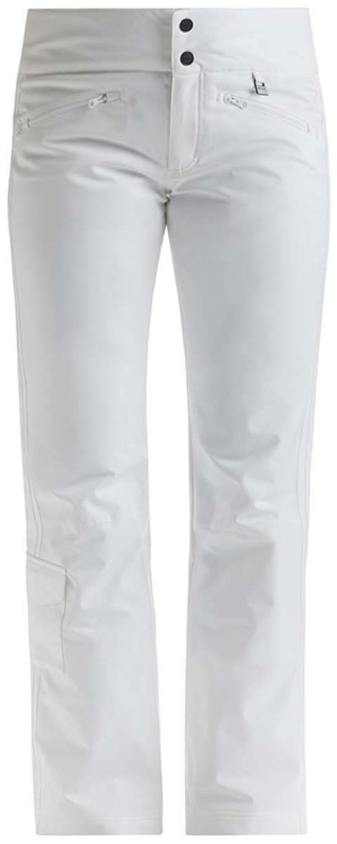 Nils Ladies Addison 3.0 Insulated Pant 2022-2023 - White insulated ski pants with two zippered pockets on the back and one zippered pocket on the front.