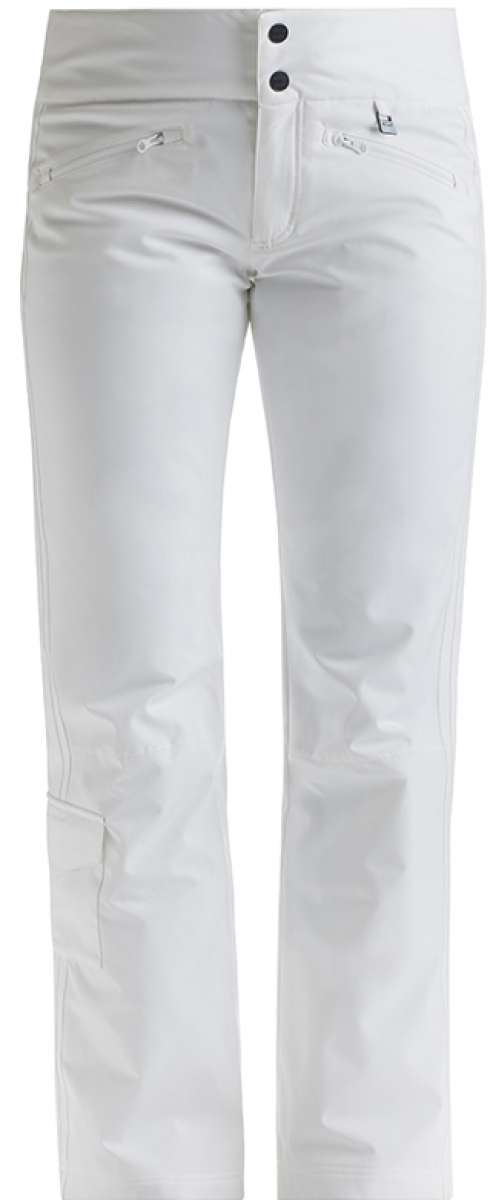 Nils Ladies Addison 3.0 Pant Short 2022-2023 - A pair of white pants with two zippered pockets on the back.