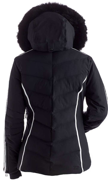 Women's ski jackets, fur and faux fur ski jackets