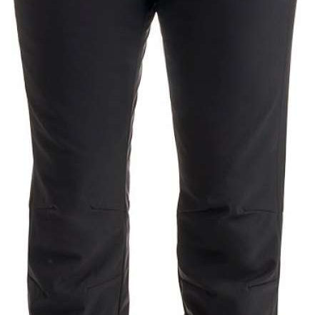 Nils Ladies Palisades Stretch Pant 2024 - Black pants with a slight sheen and four black buttons on the waistband.