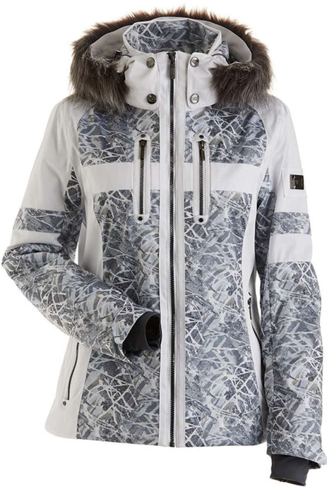 Nils Ladies Val D'Isere Print Faux Fur Jacket 2022-2023