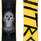 Nitro Beast Snowboard - 2024 model with black background and white logo on top.