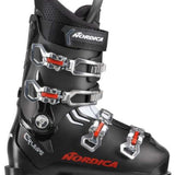 Nordica Cruise Ski Boots 2024 - Black ski boots with silver buckles and red accents.