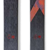 Nordica Enforcer Free 110 Flat Ski 2022-2023 - A gray and orange ski with a distinctive "X" pattern on top.