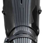 Nordica HF 110 Ski Boots 2024 - Black ski boots with a textured pattern on the side and silver buckles.