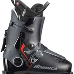 Nordica HF 110 Ski Boots 2024 - Black ski boots with red accents and silver buckles.