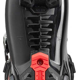 Nordica HF 110 Ski Boots 2024 - Black ski boots with silver buckles and red accents on the tongue.