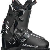 Nordica HF Elite Heat Boot 2024 - Black ski boot with white lettering and a silver buckle on the side.