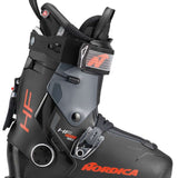 Nordica HF Pro 120 Ski Boots 2024 - Black ski boots with silver buckles and red lettering.