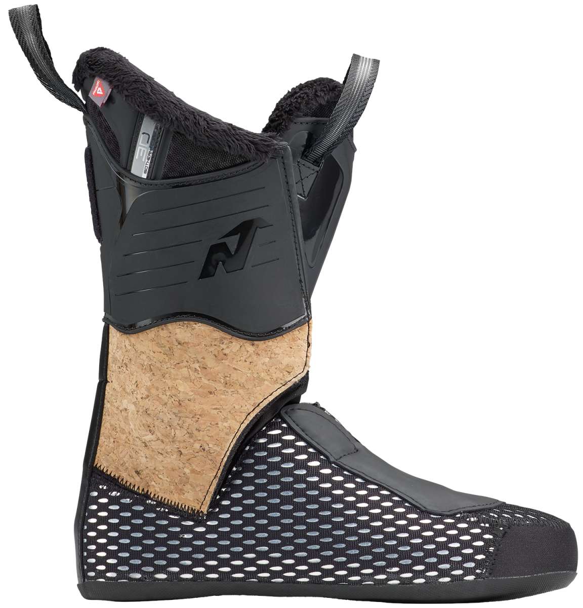 Nordica Women's HF 85 Ski Boots 2024 - Black ski boots with a textured pattern on the toe and heel areas.