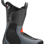 Nordica Ladies Speedmachine 3 85 Ski Boot 2023 - A black ski boot with a red logo on the side and a white tag at the top.