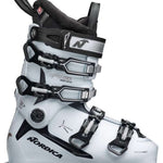 Nordica Ladies Speedmachine 3 85 Ski Boot 2023 - White ski boot with black accents and silver buckles.