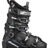 Nordica Ladies Speedmachine 3 85 Ski Boot 2023 - Black ski boot with white lettering and silver buckles.