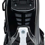 Nordica Ladies Speedmachine 3 85 Ski Boot 2023 - Black ski boot with silver hardware and a textured rubber outsole.