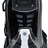 Nordica Ladies Speedmachine 3 85 Ski Boot 2023 - Black ski boot with silver hardware and a textured rubber outsole.