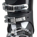 Nordica Ladies Sportmachine 3 65 Ski Boots 2024 - Black ski boots with silver buckles and straps.