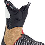 Nordica Promachine 120 Ski Boot 2023 - A black ski boot with a red zipper and white dots on the toe area.