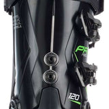 Nordica Promachine 120 Ski Boot 2023 - Black ski boot with white lettering and silver hardware.