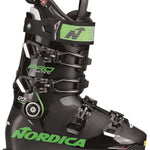 Nordica Pro Machine 120 Ski Boot 2023 - Black ski boot with lime green accents and white lettering.
