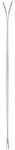 Nordica Santa Ana 93 Unlimited Skis 2024 - White skis with a black stripe down the middle and a distinctive red "N" logo on the top of each ski.