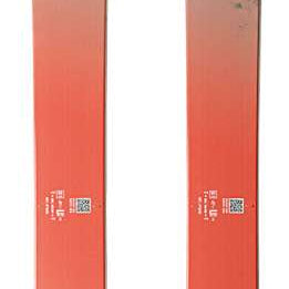 Nordica Santa Ana 93 Unlimited Skis 2024 - A pair of skis with a green top and brown bottom, featuring a forest pattern on the top half.