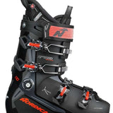 Nordica Speedmachine 110 Ski Boot 2023 - Black ski boot with silver buckles and red accents.