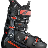 Nordica Speedmachine 3 110 Ski Boots 2024 - Black ski boots with silver buckles and red accents.