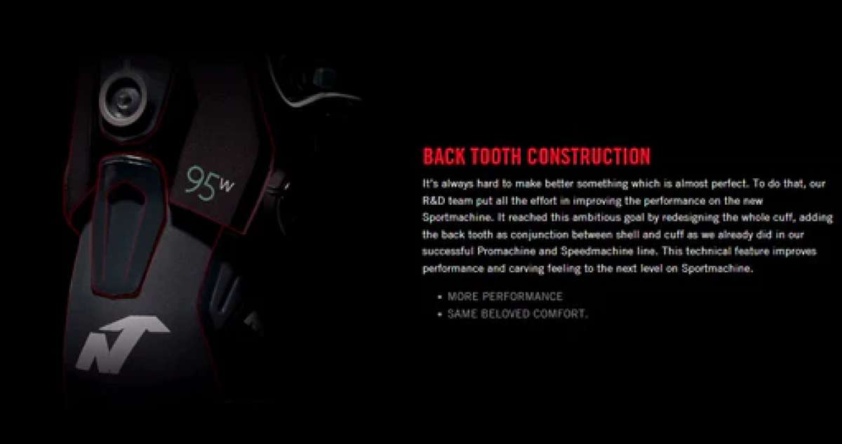 Nordica Sportmachine 3 110 Ski Boots 2024 - Black ski boots with silver hardware and a white logo on the side.