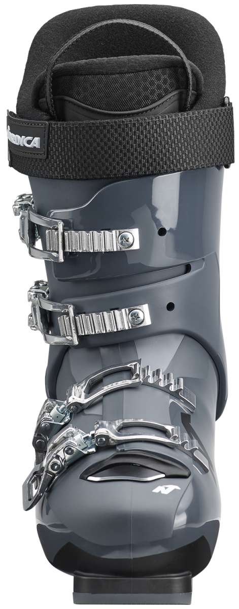 Nordica Sportmachine 3 80 Ski Boots 2024 - Black ski boots with silver buckles and straps.