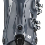 Nordica Sportmachine 3 80 Ski Boots 2024 - Black ski boots with silver buckles and a textured rubber sole.