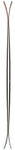 Nordica Unleashed 90 Ice Skis 2024 - Pair of black skis with red accents on tips and tails.