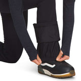 North Face Amy Softshell Pant Short 2022-2023 - A pair of black softshell pants with a zippered ankle pocket on the right leg.