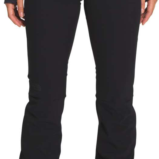 North Face Amy Softshell Pant Short - Black pants with a zippered pocket on the right thigh and a small logo on the left leg.