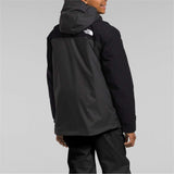 North Face Boys Freedom Triclimate Jacket 2024 - A black jacket with a white logo on the upper back.