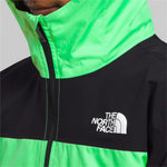 North Face Boys Freedom Triclimate Jacket 2024 - A black and green jacket with a white logo on the left chest.