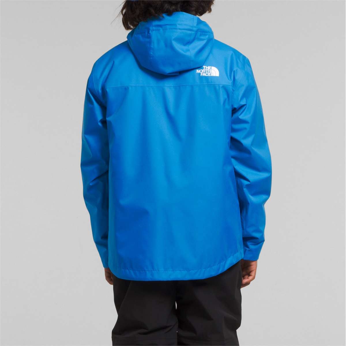 North Face Boys Freedom Triclimate Jacket 2024 - A blue jacket with a white logo on the upper back.
