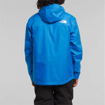 North Face Boys Freedom Triclimate Jacket 2024 - A blue jacket with a white logo on the upper back.
