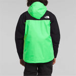 North Face Boys Freedom Triclimate Jacket 2024 - A black and green jacket with a white logo on the upper back.