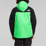 North Face Boys Freedom Triclimate Jacket 2024 - A black and green jacket with a white logo on the upper back.