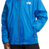 North Face Boys Freedom Triclimate Jacket 2024 - A blue jacket with a white logo on the left chest and a zipper down the front.