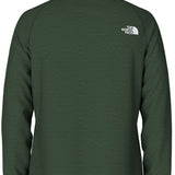 North Face Canyonlands Full Zip Sweater 2024 - A dark green sweater with a zip closure at the neck and two pockets on either side.