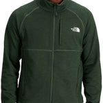 North Face Canyonlands Full Zip Sweater - A dark green sweater with a zippered front and white logo on the left chest.