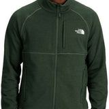 North Face Canyonlands Full Zip Sweater - A dark green sweater with a zippered front and white logo on the left chest.