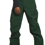 North Face Freedom Stretch Pants 2024 - Dark green pants with a subtle black logo on the left thigh and two zippered pockets on the right side.