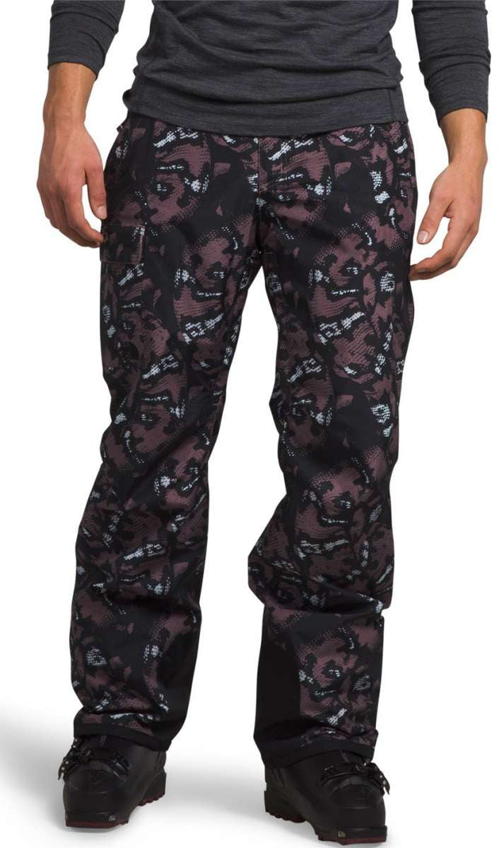 North Face Freedom Stretch Pants 2024 - Black pants with a subtle white pattern of lines and shapes.