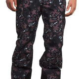 North Face Freedom Stretch Pants 2024 - Black pants with a subtle white pattern of lines and shapes.